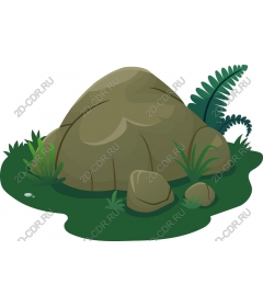 Natural stone and green