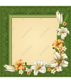  Elegant floral frame