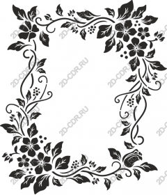 Elegant floral frame