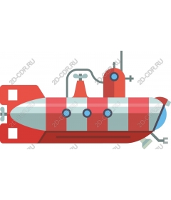 Colourful submarine