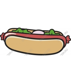 Playful hot dog