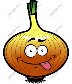  The playful character of the cartoon "the Onion"