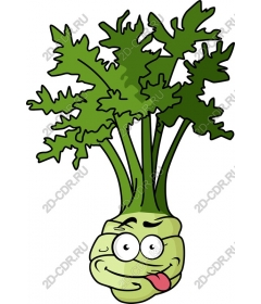  Playful cartoon Kohlrabi
