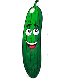  Funny cartoon cucumber
