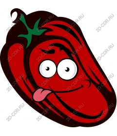 Saucy pattern red chili peppers