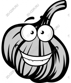  Funny cartoon garlic