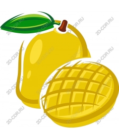  Tropical mango and waffles