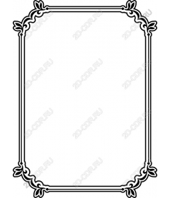 Vintage decorative frame