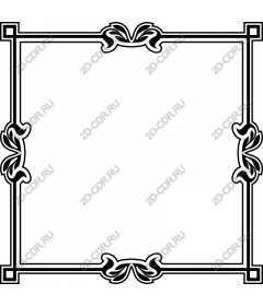 Vintage decorative frame