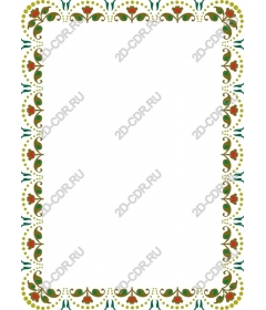  Elegant floral border