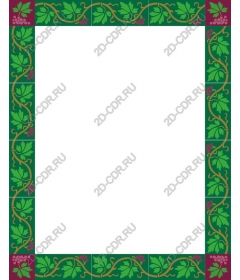  Decorative frame with vine