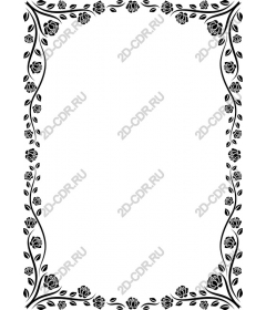  Elegant floral border