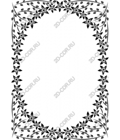  Elegant floral border