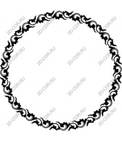  Elegant round decorative frame