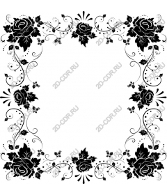  Elegant floral border