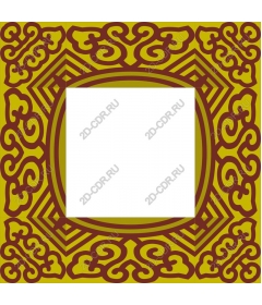  Decorative frame with an intricate pattern