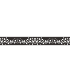 Elegant floral border