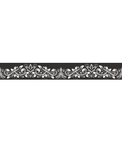 Floral elegance border