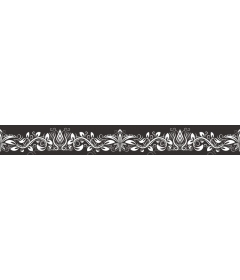 Floral decorative border