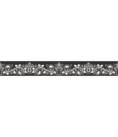 Floral decorative border