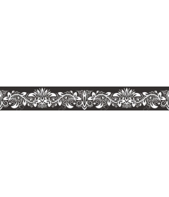  Elegant floral border