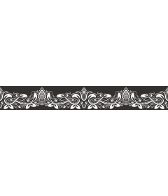 Intricate floral border