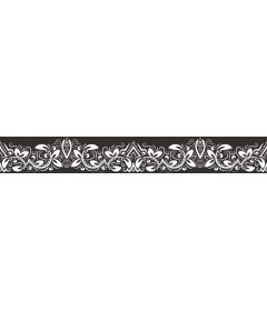 Elegant vintage floral frame