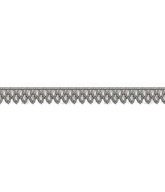 Intricate lace edging