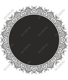  Frame Mandala and Flower Geometric /