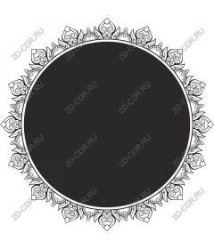 Exquisite frame-mandala
