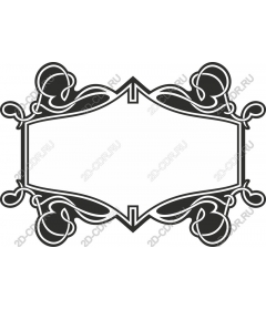 Vintage decorative frame