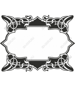 Celtic ornamental frame