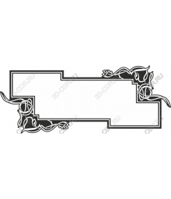  Elegant floral frame