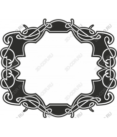  Elegant decorative frame for invitations and certificates