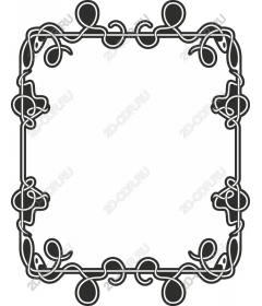 Exquisite floral frame