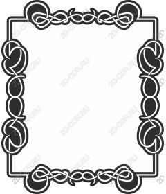  Elegant decorative frame-the knot