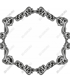  Decorative frame with Celtic knot