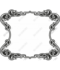 Vintage decorative frame