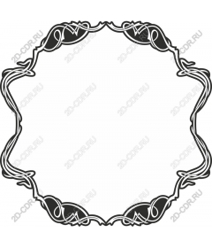  Elegant twisted frame