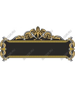 Exquisite black-and-gold banner