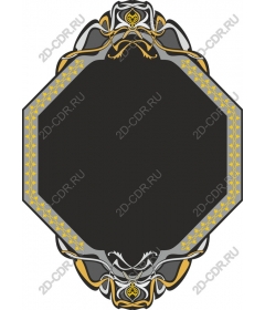 Elegant octagonal frame