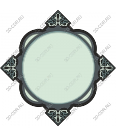  Elegant floral decorative frame