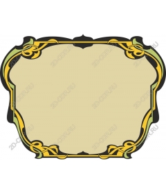 Vintage decorative frame
