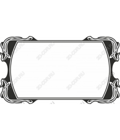 Vintage decorative frame