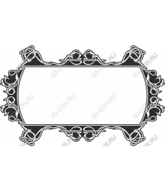  Elegant black and white vintage frame