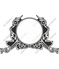 Vintage floral frame