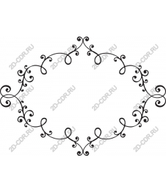  Elegant floral frame