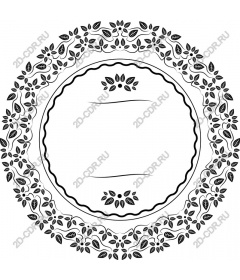 Elegant floral decorative frame