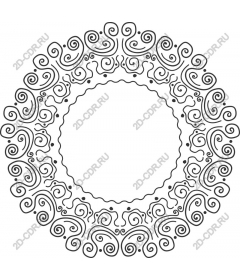 Elegant spiral frame