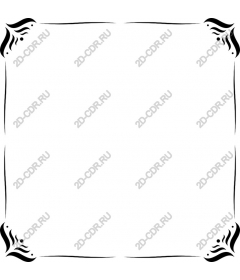  Elegant black corner frame